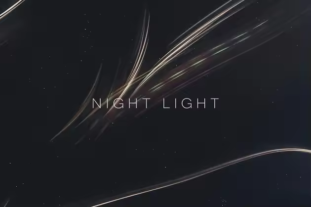 彩色抽象光线条纹纹理背景 Night Light