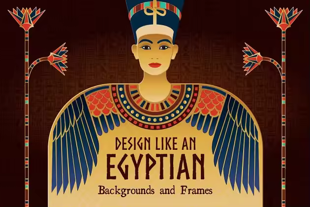 神秘国度埃及文化艺术插画模板 Egyptian Art and Design Templates
