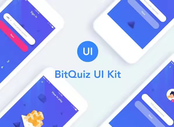 小咖下午茶：问答测试等互动轻互动小应用APP UI KITS模板套装下载[Sketch]