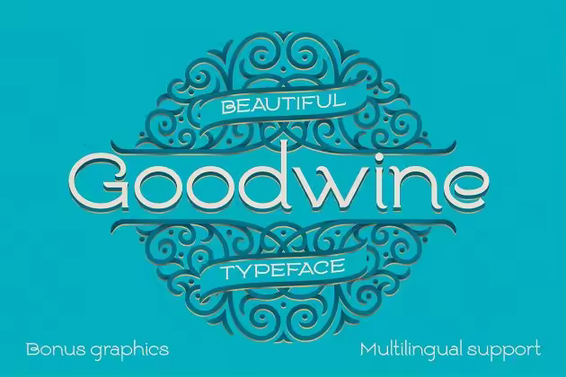 包装品牌海报字体 Goodwine type & design stuff
