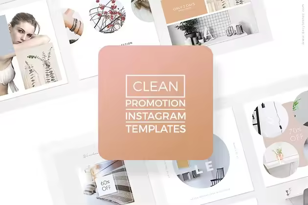简约风格Instagram促销模板 Instagram Promotion Clean Templates