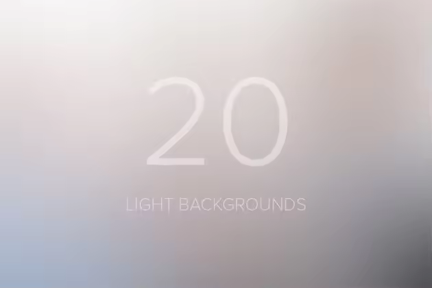 20个模糊渐变背景素材 Light Blurred Backgrounds
