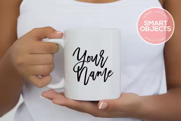 极简主义咖啡马克杯样机模板 #1 Coffee Mug Mockup #1