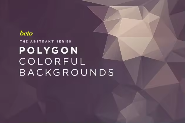多边形抽象渐变背景素材 Polygon Abstract Backgrounds