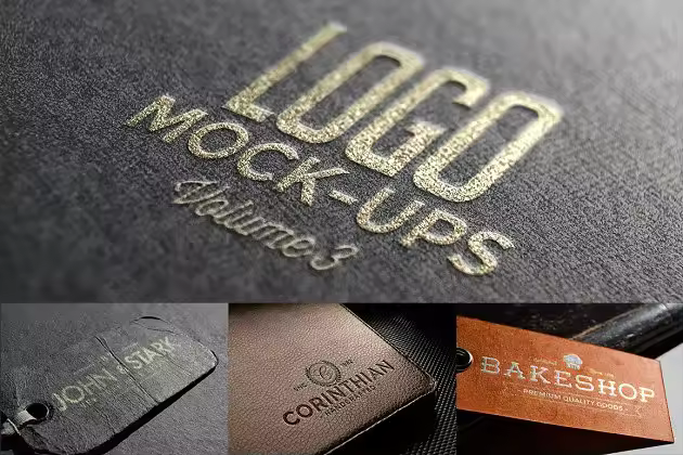 工艺品品牌Logo样机模板 Logo Mock-ups Vol.3