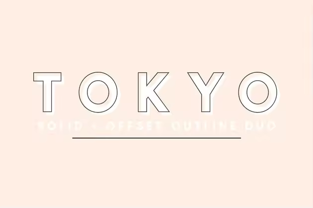 东京热？NO, 只是一款无衬线英文字体 Tokyo | A Designer Font Duo