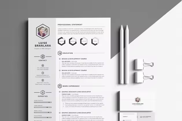 极简主义风格简历模板 Minimal Resume/CV
