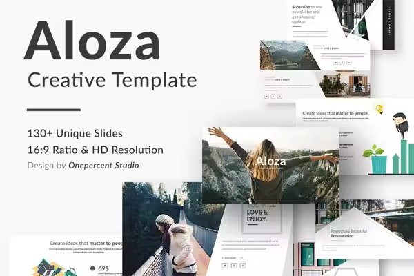 Aloza创意主题 Keynote 模板