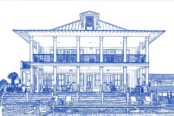 建筑蓝图 Photoshop动作