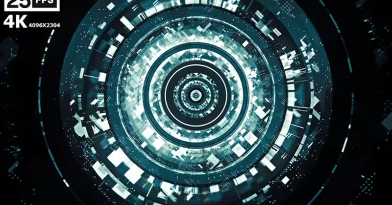 圆形抽象图案4K高清背景视频 Circle 4k