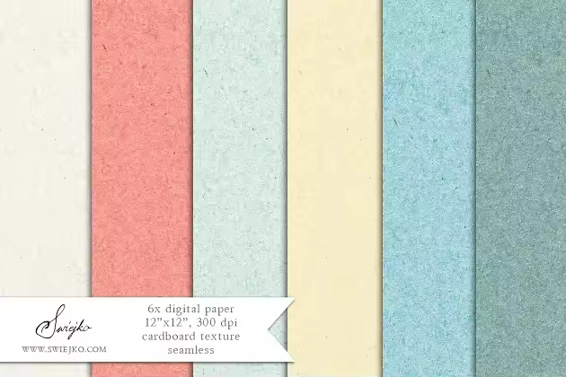 温柔中性色无缝纸板纸张纹理 Paper Background, Cardboard