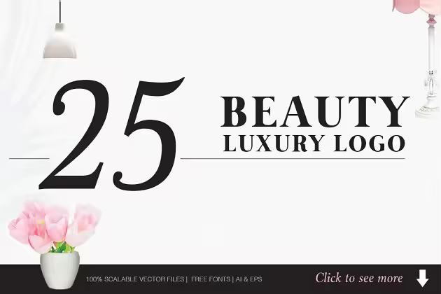 美容&奢侈品牌Logo模板合集 Beauty and Luxury Logo Bundle