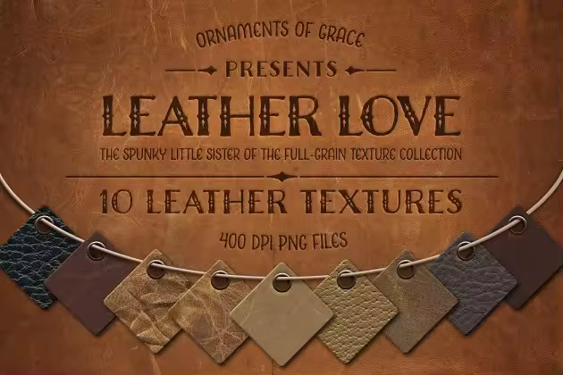 10款真皮皮革纹理 Leather Love – 10 Leather Textures
