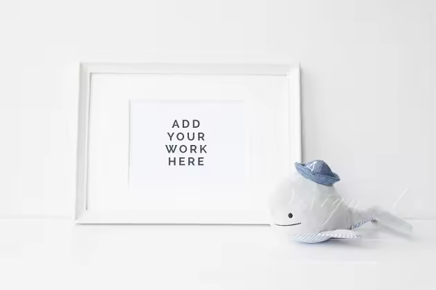 婴儿主题相框样机模板 Styled stock photography – Babies