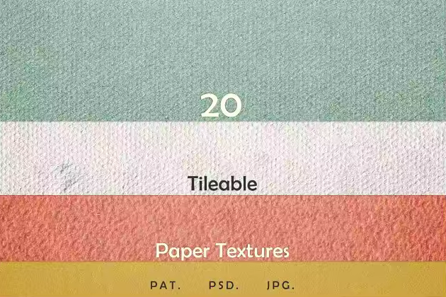 20款蜡纸纸张纹理合集 20 Tileable Paper Photoshop Textures