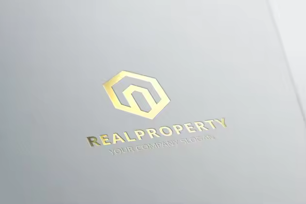 烫金高端Logo设计模板 Real Property