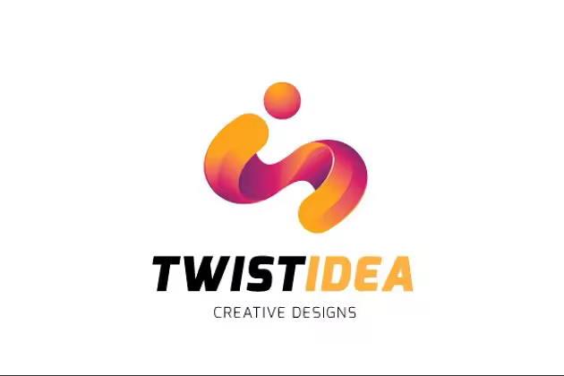 一个扭曲的想法Logo模板  Twist Idea