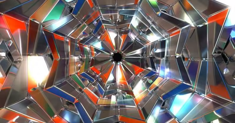彩色反射循环抽象视频素材 Colorful Reflective Cycle