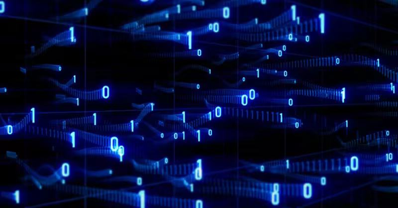 数字计算机后台数据运行背景视频素材 Digital Computer Datas Background