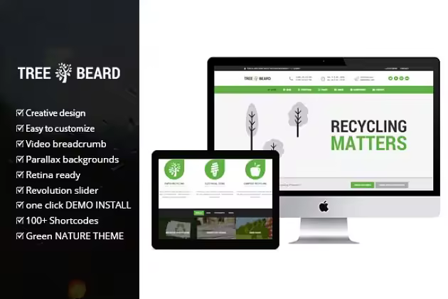 多用途多功能可自定义的wordpress主题  Eco WordPress Theme
