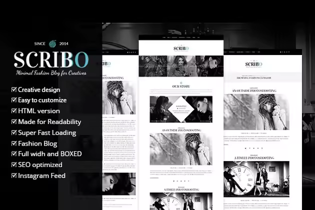 经典资讯类博客WordPress主题 Scribbo WordPress Blog Theme