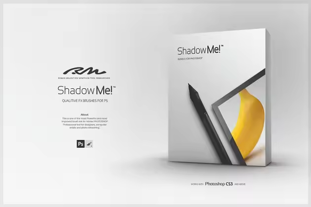 RM出品预渲染阴影PS笔刷套装 RM Shadow Me!