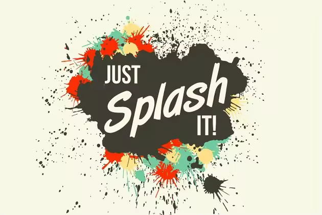 泼墨图案矢量插画素材 Just Splash It! Grunge vector blots