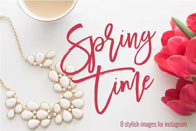 8款花卉装饰场景背景图片 Stock Photos | 8 Floral Images