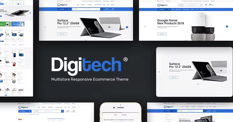 电子数码电脑配件电商WordPress主题 Digitech – Technology Theme for WordPress
