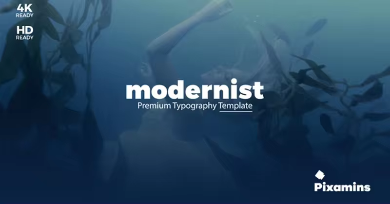 现代派专业视频字幕标题特效AE模板 Modernist Premium Typography