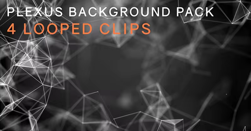 抽象神经网络背景视频 Abstract Plexus Background Looped Pack