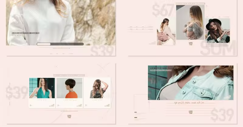 时尚服饰品牌宣传片AE模板 Fashion Shop