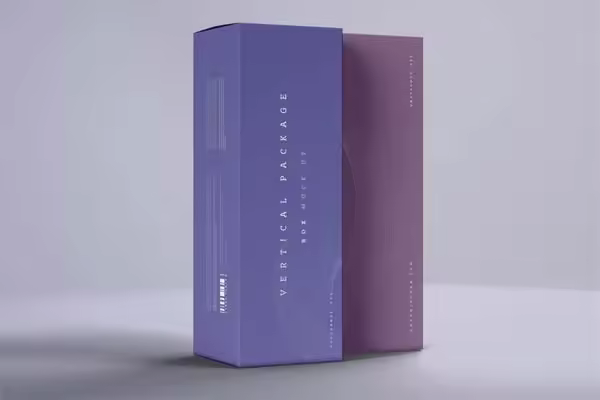 长方形保温杯包装盒设计展示样机模型[PSD]