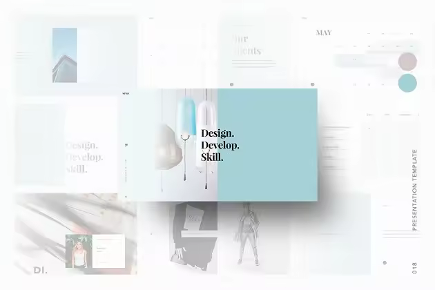 简约现代设计风格Keynote幻灯片模板 STYLE Keynote Template