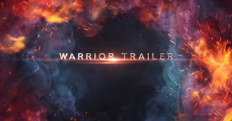 电影预告片标题字幕AE模板 Warrior Trailer Titles