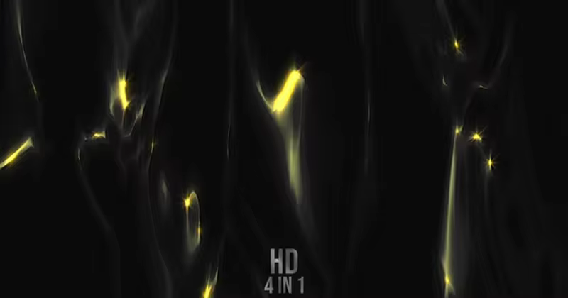黑金流动液体高清视频素材 Black Gold Liquid