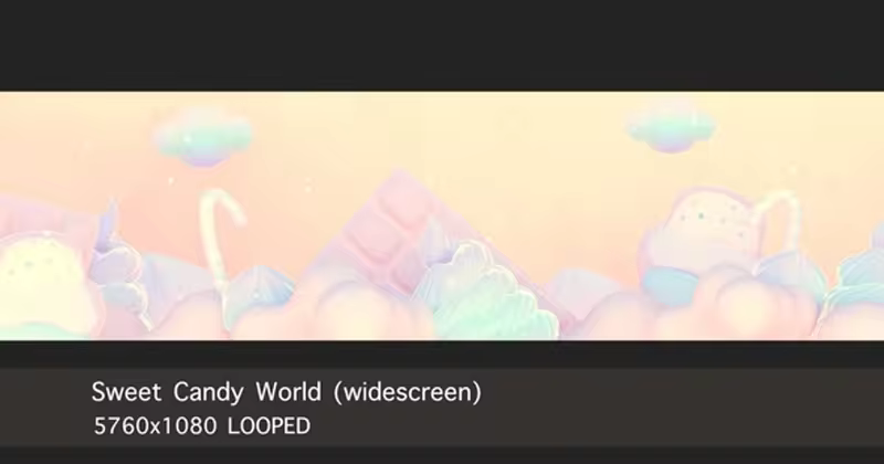甜蜜糖果世界高清视频素材（宽屏） Sweet Candy World (widescreen)