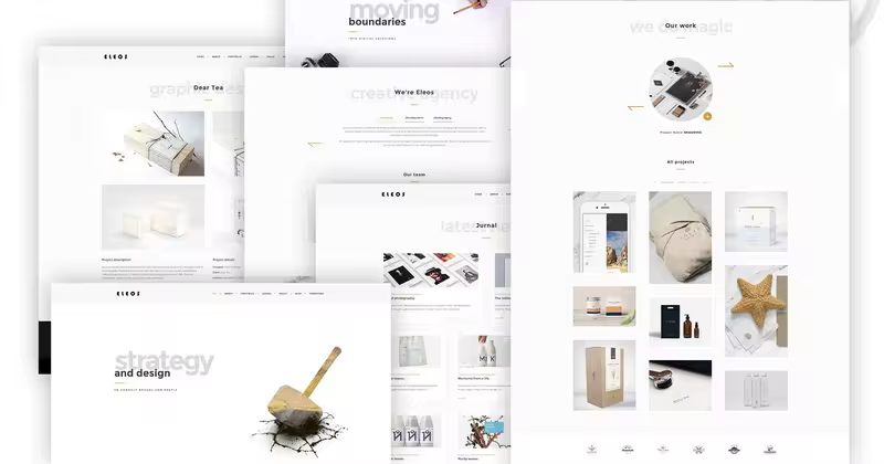现代创意产品展示WordPress主题 Eleos – One-Page Creative WordPress Theme