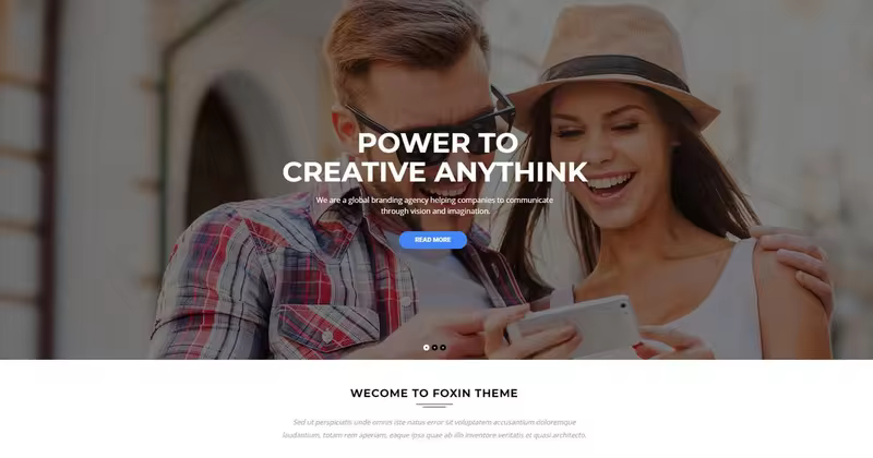 现代专业设计响应式WordPress企业主题 Foxin – Responsive Business WordPress Theme