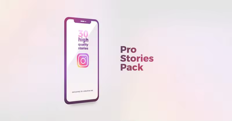 时尚电商主题Instagram故事视频AE模板 Instagram Stories Pro