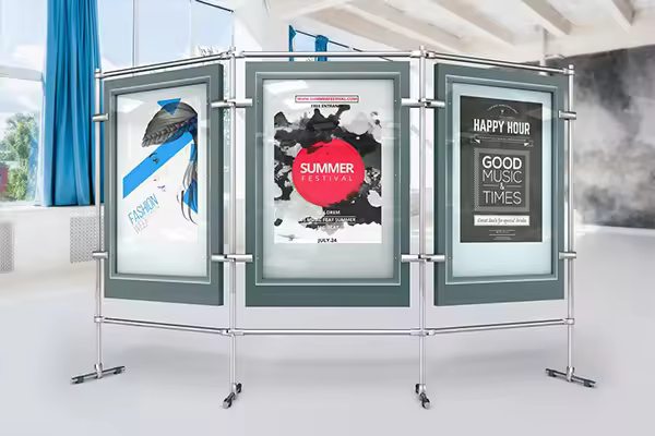 10个高品质的海报传单DM样机VI展示模型mockups