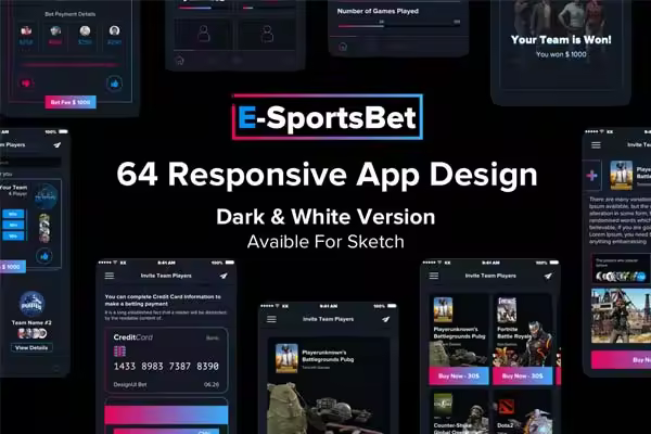 小咖下午茶：游戏虚拟商品交易平台APP UI KITS[for Sketch]