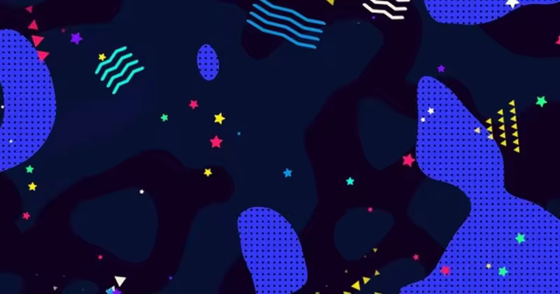 可爱卡通风格星空背景视频素材 Abstract Starry Night Background