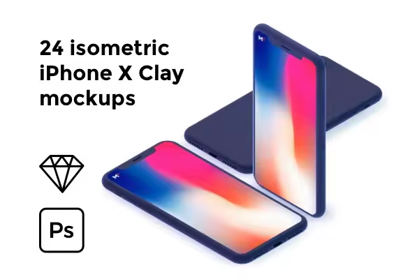 小咖下午茶：高端的亚光背面的iPhone X样机[sketch,PSD]