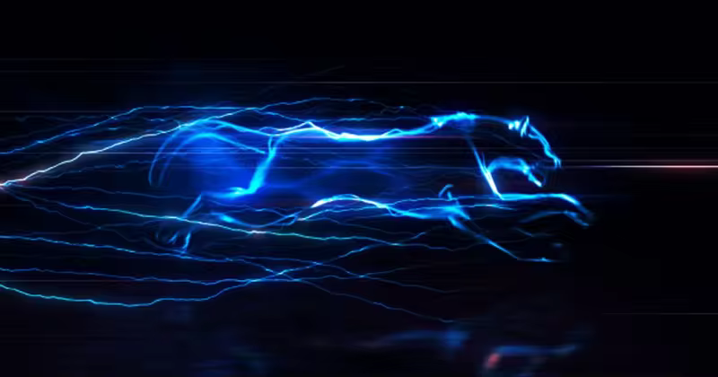 电荷闪电动物奔跑特效Logo演示AE模板 Electric Charge Logo