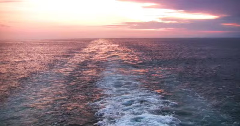 美丽日落时分海景视频素材 Sunset Astern