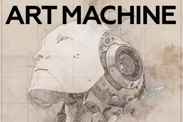 机器艺术素描特效的PS动作下载 Art Machine Photoshop Action [atn]