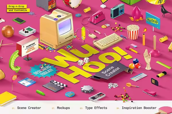 色彩引人注目的场景模板合集 WuHoo! Designer’s Toolkit [7.71GB]
