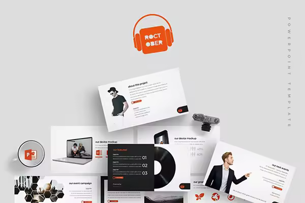 时尚高端多用途的powerpoint幻灯片演示模版（pptx）