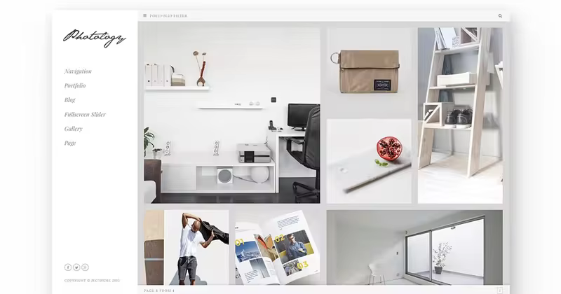 专业摄影师设计师个人网站WordPress博客主题模板 Photology – Clean Photography Gallery WP Theme